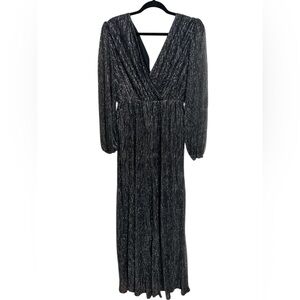 Elegant Black and Silver Women's Romper